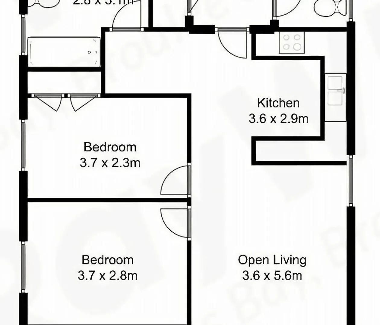 Blissful Beachfront Apartment 브룰리 펜션